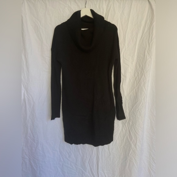 Lulus Autumn Daze Black Cowl Neck Long Sleeve Sweater Dress Size Large - Picture 5 of 8